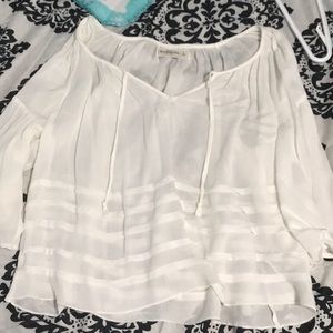 White flowy blouse